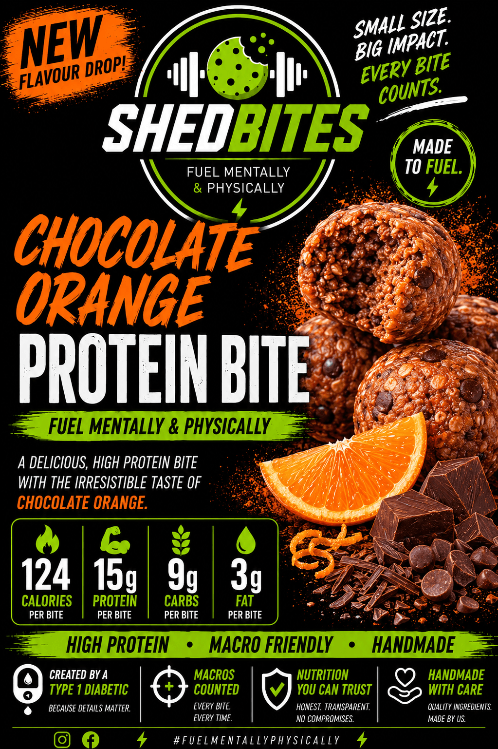 🍫 Chocolate Orange packaging front showing macros